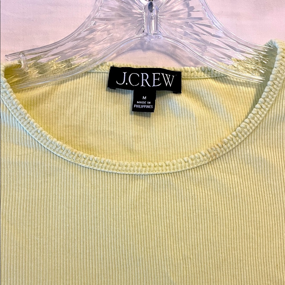J Crew fine rib short sleeve t shirt.